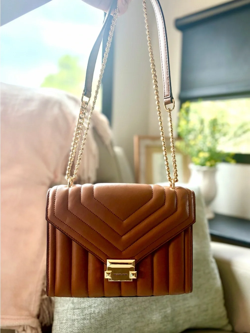 Michael Kors Quilted Leather Shoulder Bag